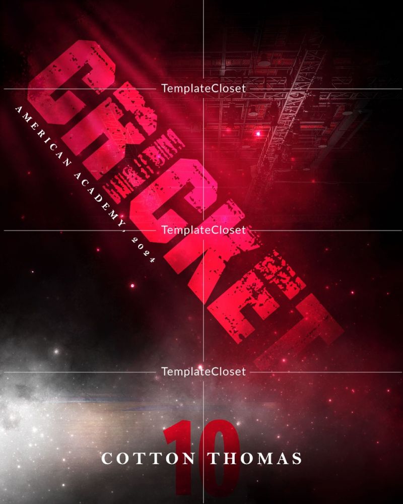Cricket Print Ready Sports Photoshop Template