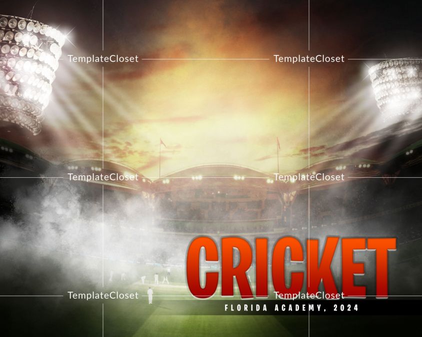 Cricket Print Ready Sports Photoshop Template