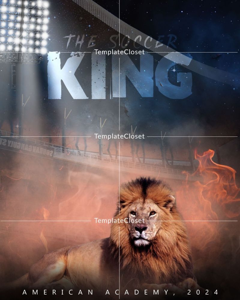 The Soccer King Sports Photography Template
