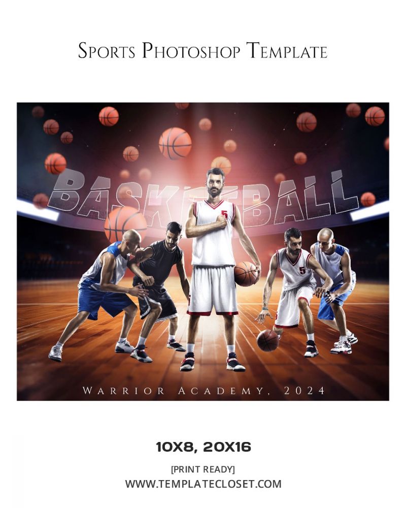 Basketball Best Background Effect Photoshop Template
