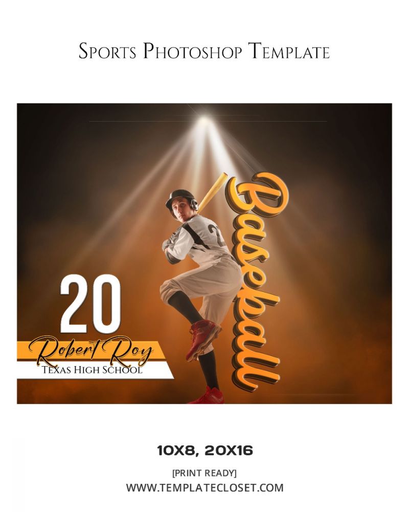 Robert Roy - Baseball Enliven Effect Photography Template