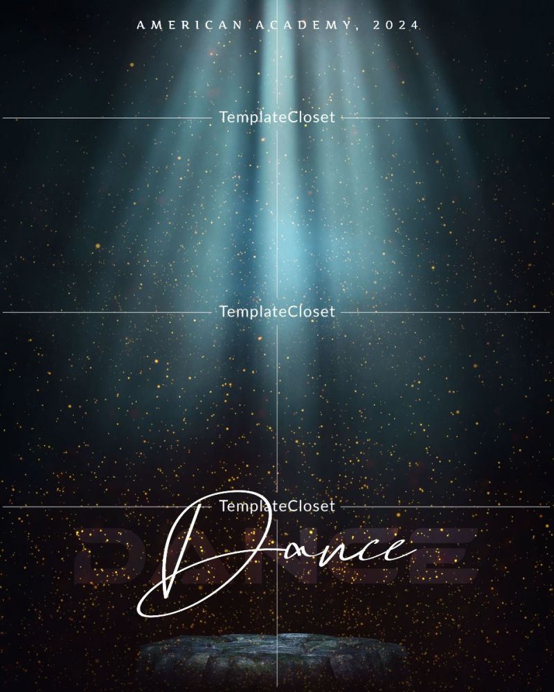 Dance Sparkle Effect Digital Print Ready Poster