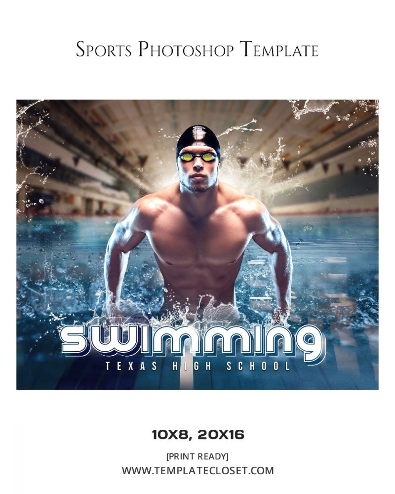 Swimming Light Effect Photoshop Photography Template