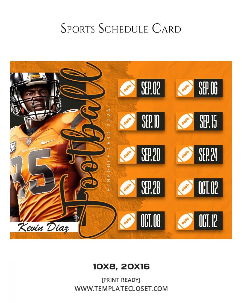 FootballNoOnehasEverDrownedInSweatPhotographyTemplate@templatecloset.com