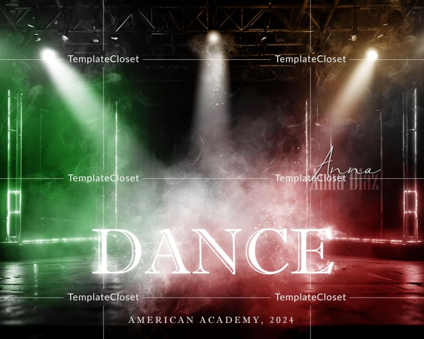 Dance Multicolor And Multi Layer Photography Template