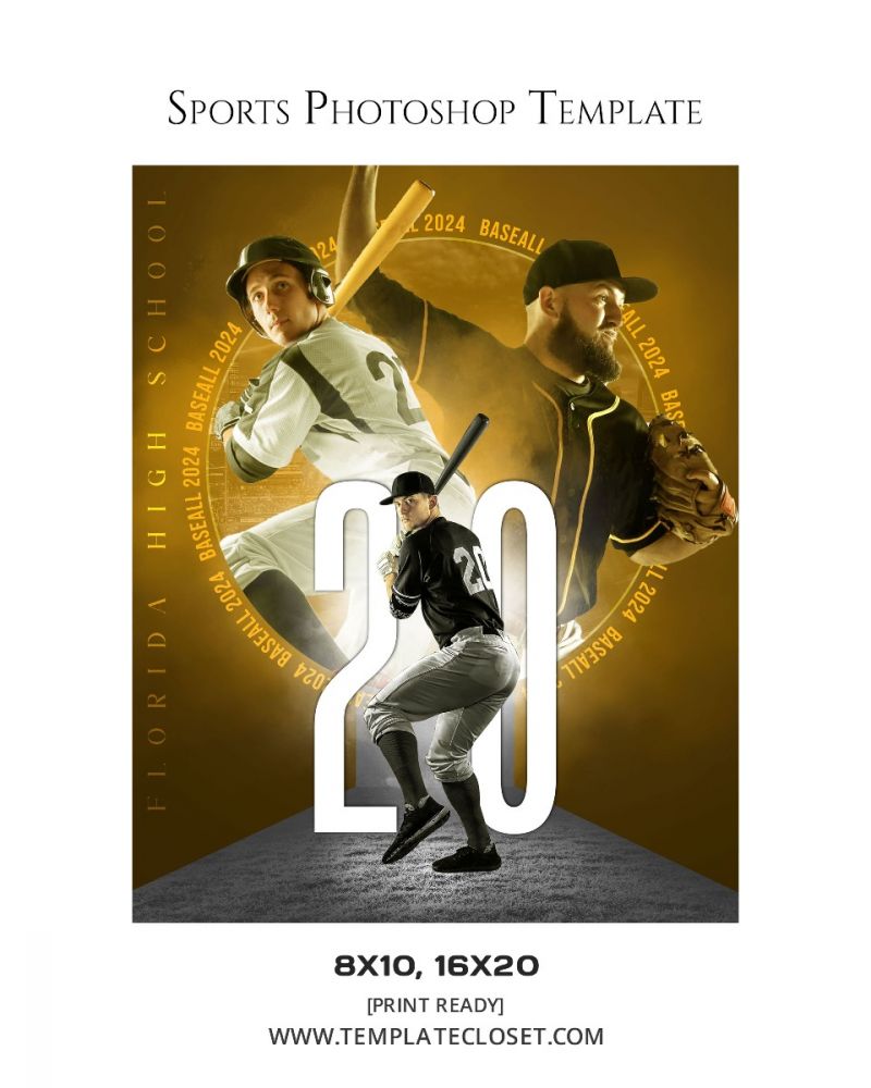 Baseball Team Photography Poster