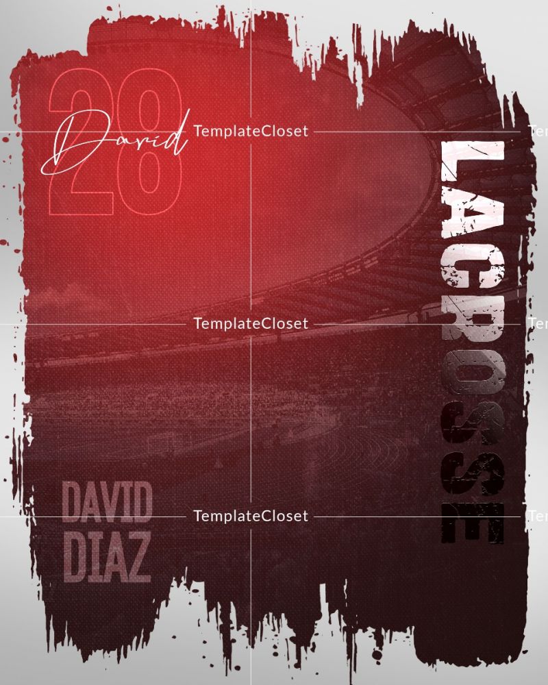 Lacrosse Multi Layer Painting Poster