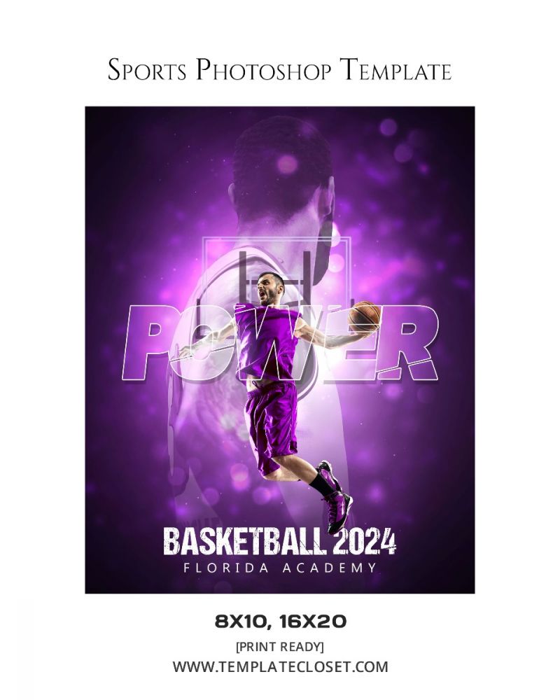Basketball Best Background Effect Photoshop Template