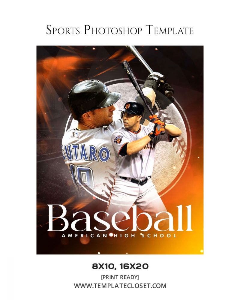 Baseball Print Ready Enliven Effect Sports Template
