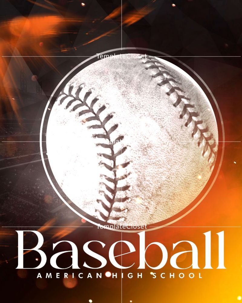 Baseball Print Ready Enliven Effect Sports Template