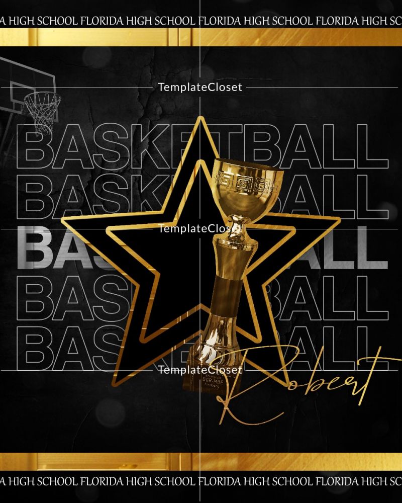 Basketball Best Background Effect Photoshop Template