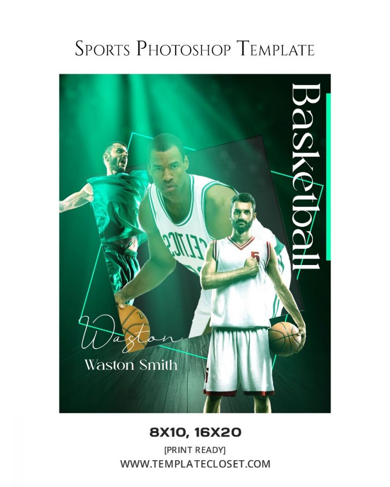 Basketball Best Background Effect Photoshop Template