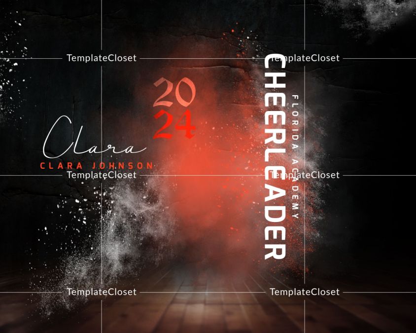 Cheerleader Cyber Textured Template