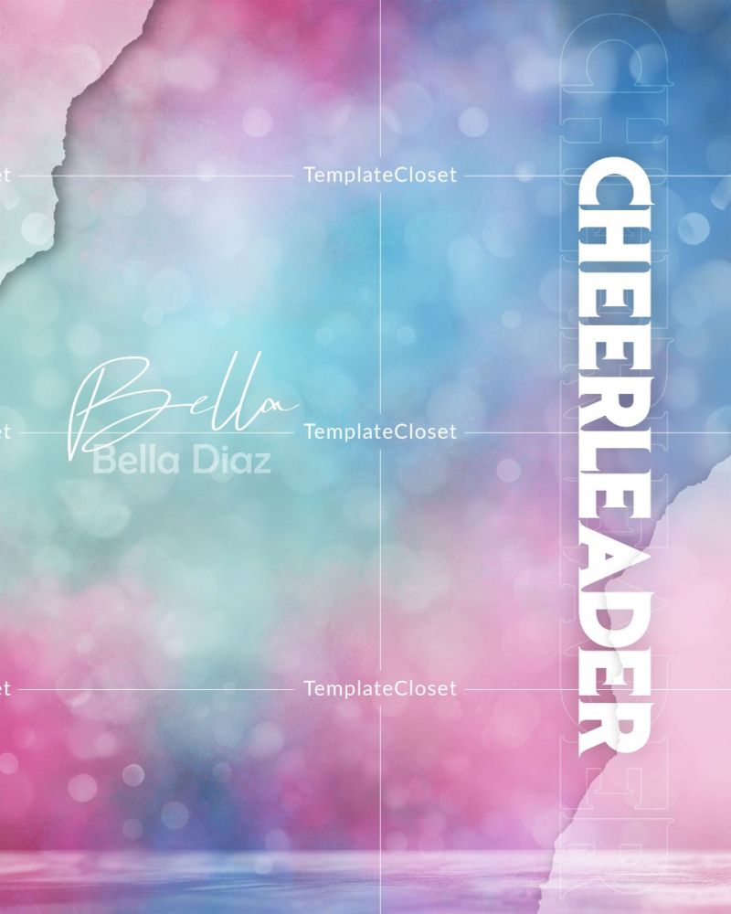 Cheerleader Cyber Textured Template