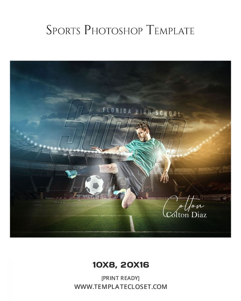 Fully Customized Softball Photography Template
