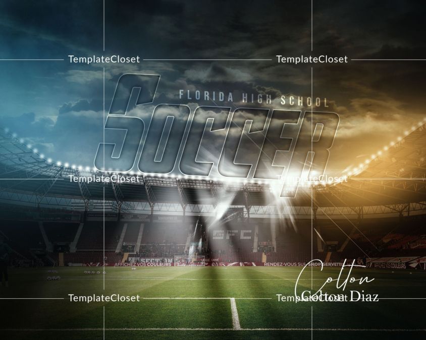 Soccer Moves Customized Photography Template