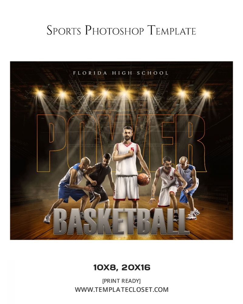 Basketball Best Background Effect Photoshop Template