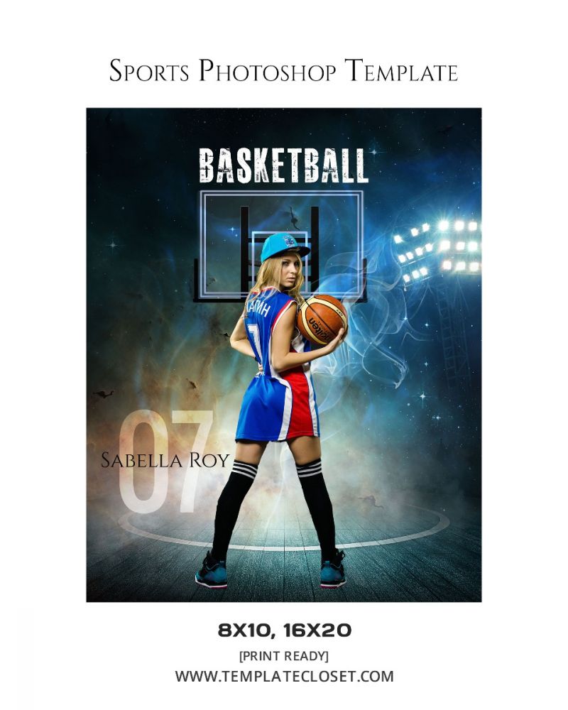 Basketball Best Background Effect Photoshop Template
