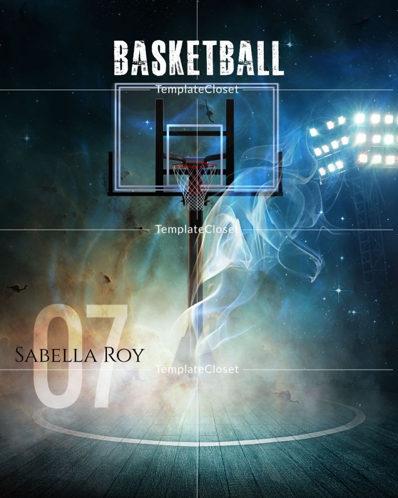 Basketball Best Background Effect Photoshop Template