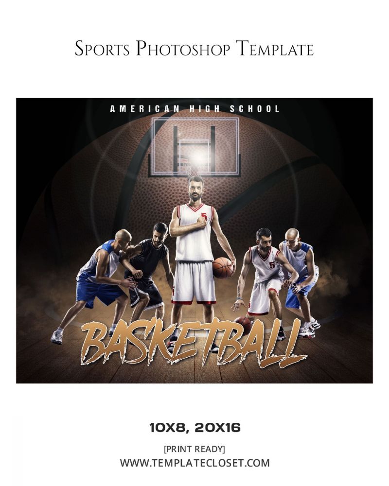 Basketball Best Background Effect Photoshop Template