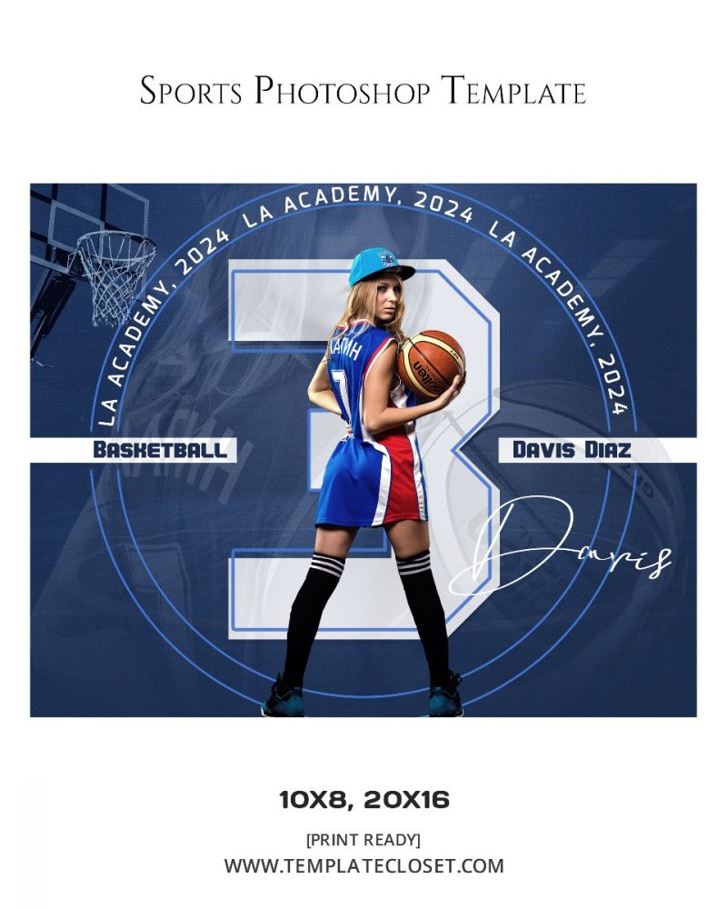 Basketball Best Background Effect Photoshop Template