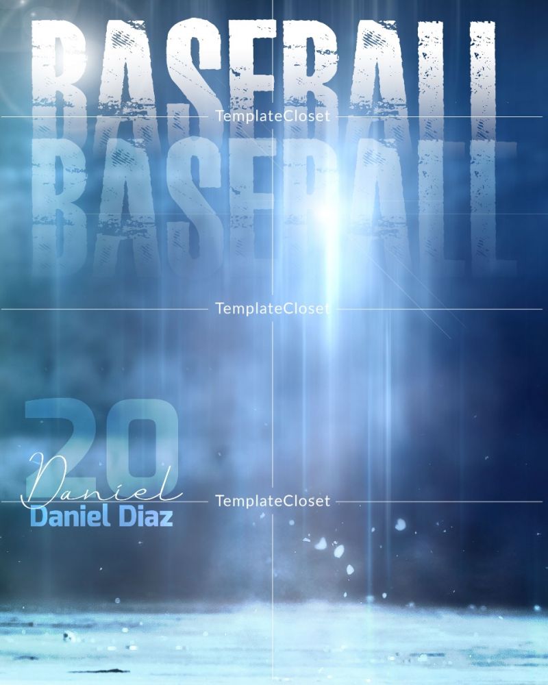 Baseball Sports Magazine Print Ready Cover