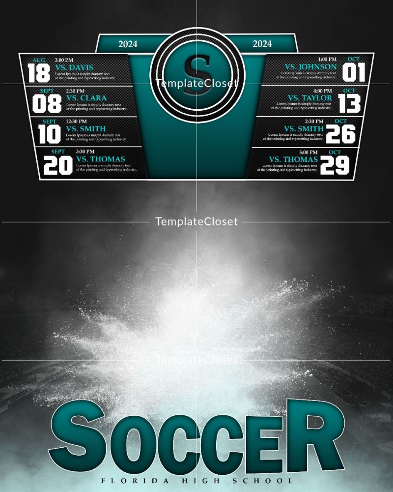 Soccer Team Enliven Effect Schedule Card