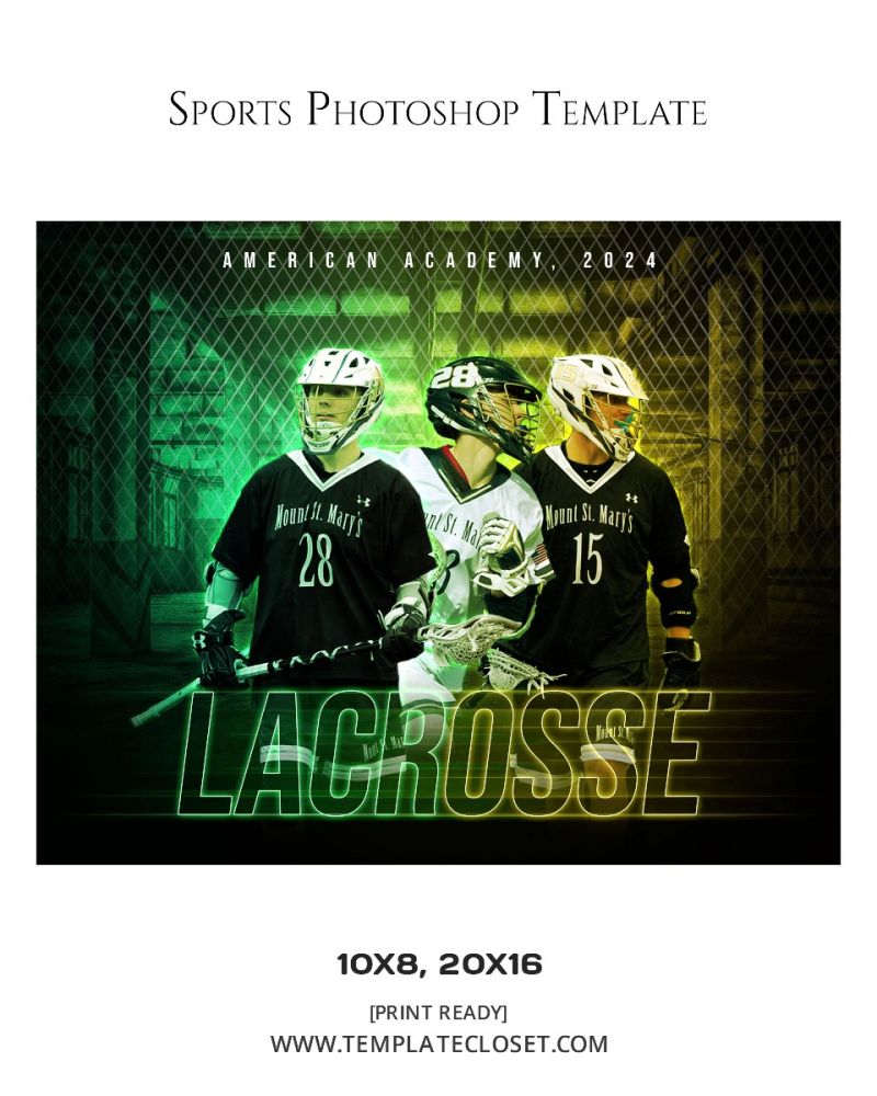 Lacrosse Color Shade Effect Photography Template