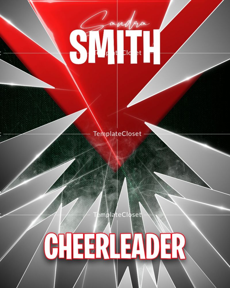 Dynamic Cheerleader Sports Photography Template