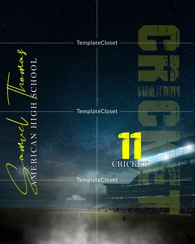 Yellow Fever Football Photoshop Template