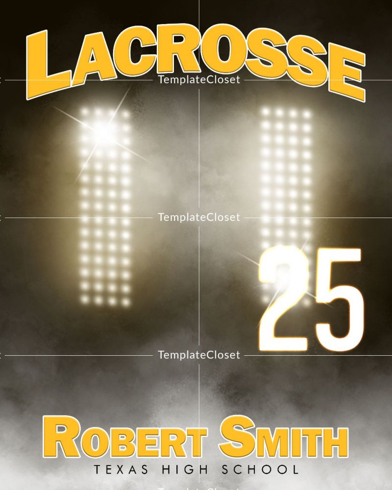 Lacrosse Light Effect Customized Photography Template