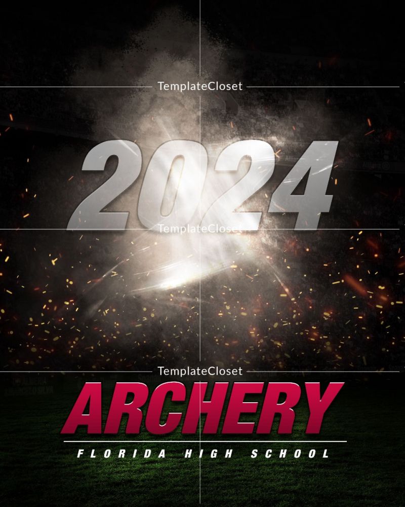 Archery Memory Mate Sports Photography Template