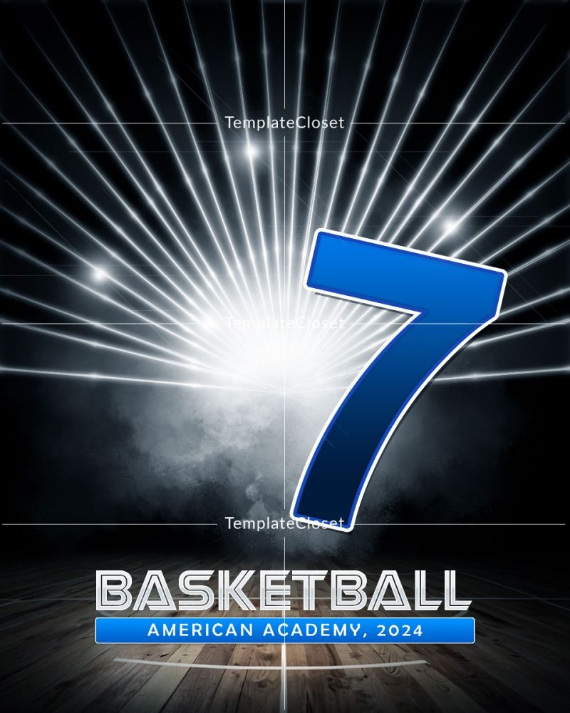 Basketball American Academy Photoshop Template