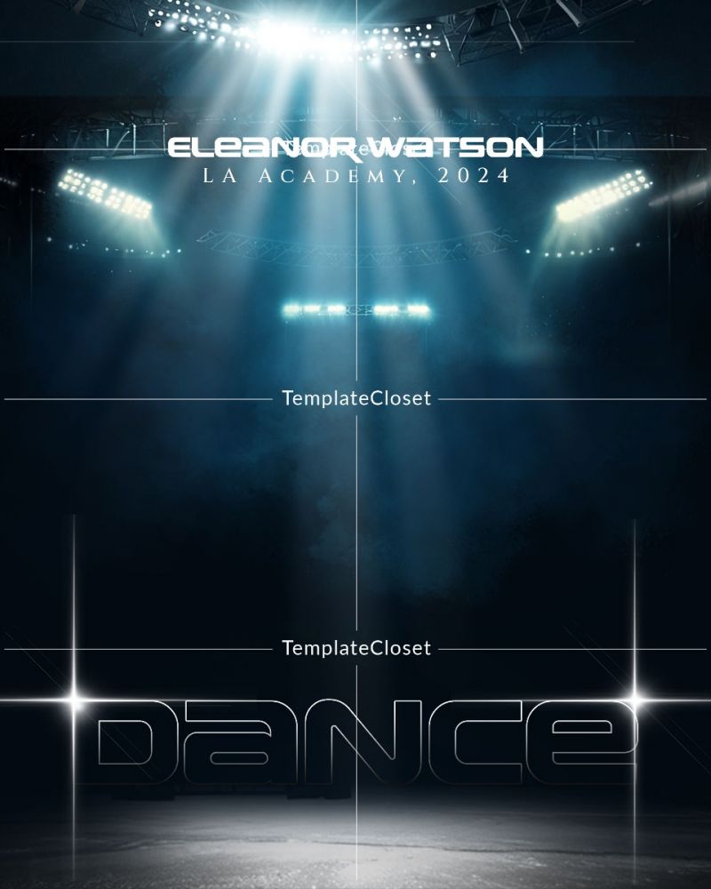 Dance Light Effect Digital Photography Templates