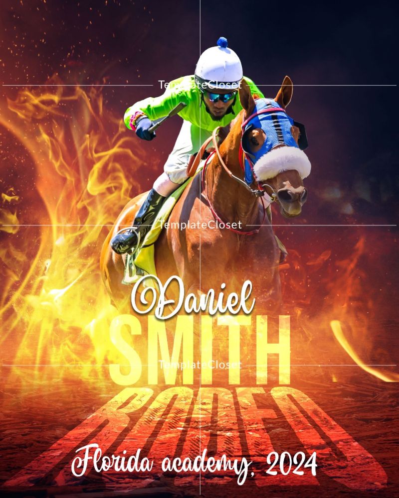 Daniel Smith - Rodeo Fire Effect Photography Layered Template