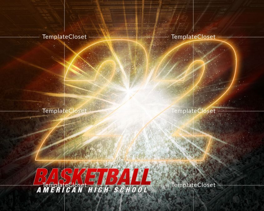 Basketball American Hight School Photography Poster
