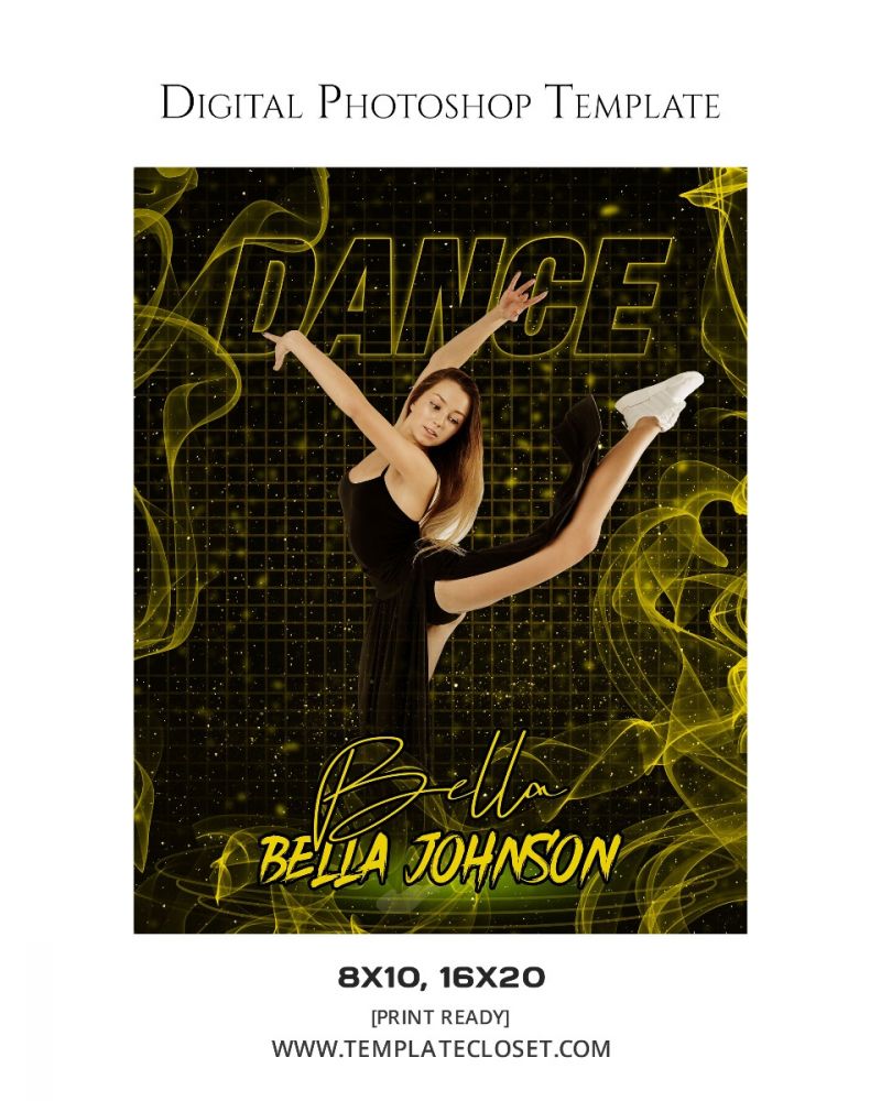 Bella Johnson - Dance Color Effect Digital Photography Template