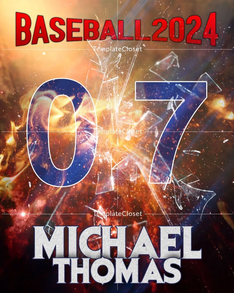 Michael Thomas - Basketball Glass Effect Sports Template