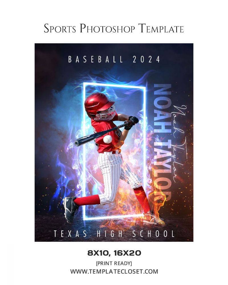 Best Baseball 2024 Sports Photography Template