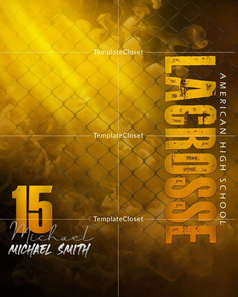 Michael Smith - Lacrosse Enliven Effect Customized Photography Poster