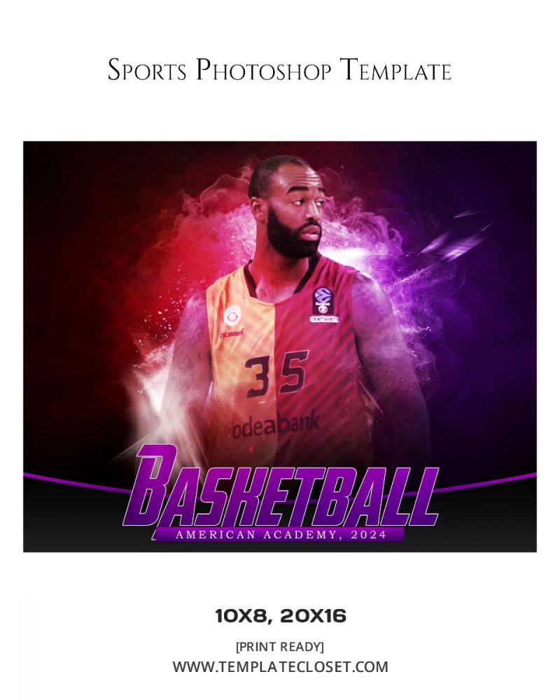 Fully Customized Softball Photography Template