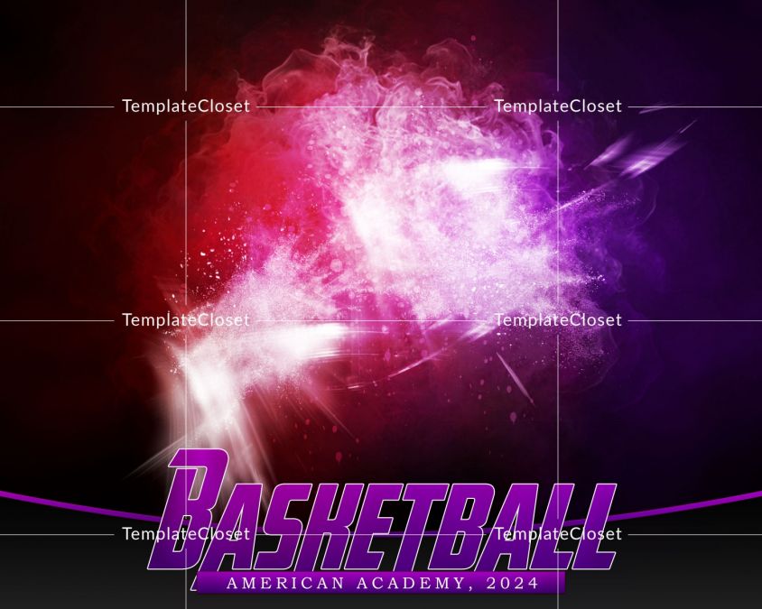 Basketball Color Effect Sports Photography Poster