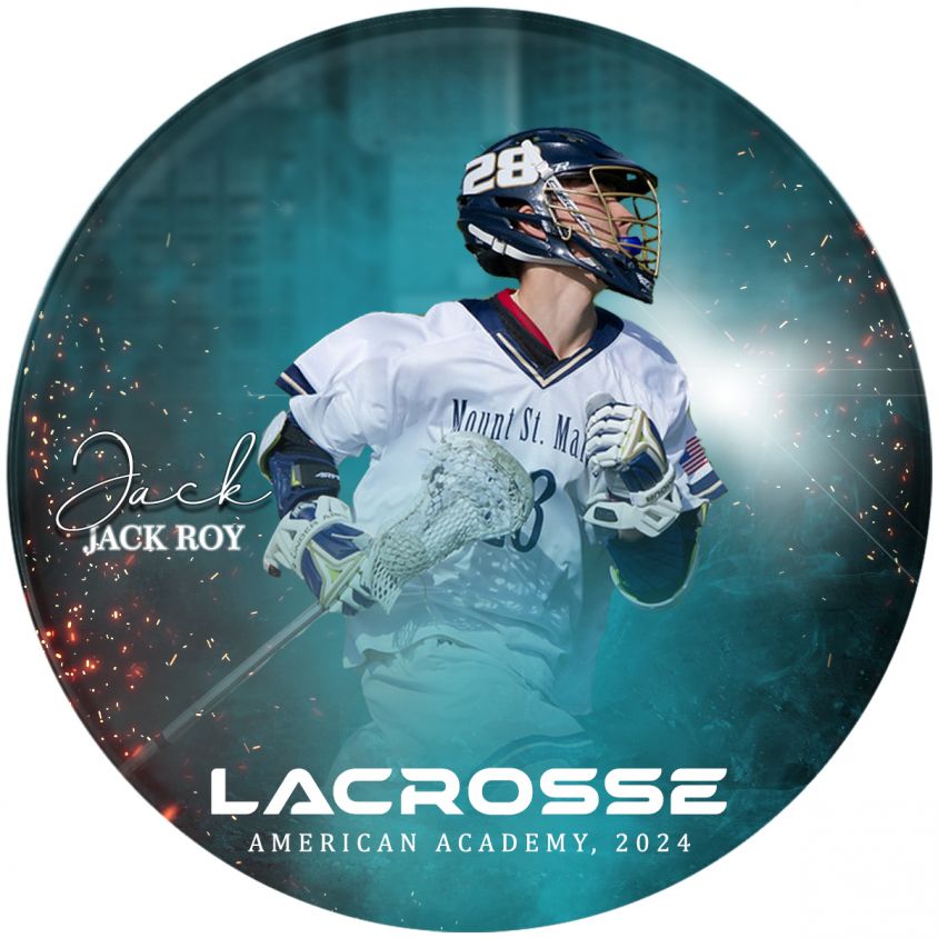 Lacrosse Color Effect Print Ready Button