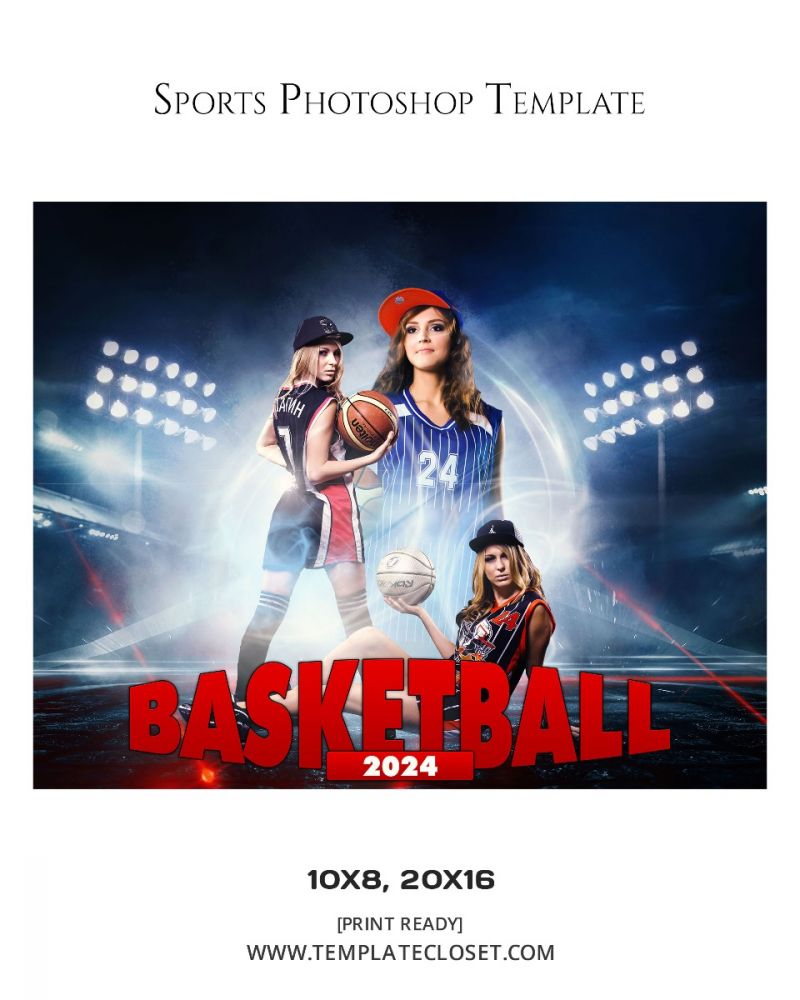 Fully Customized Softball Photography Template