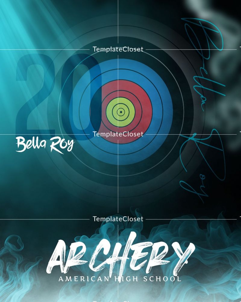 Archery Memory Mate Sports Photography Template