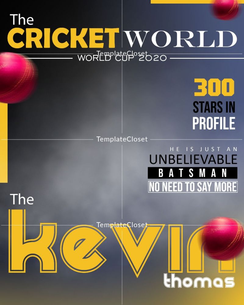 CricketMagazineCoverTemplate@templatecloset.com