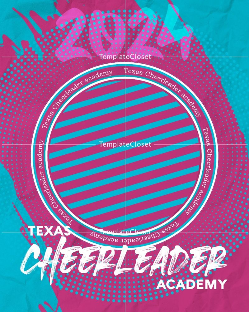 Texas Cheerleader Multi Layer Photography Template