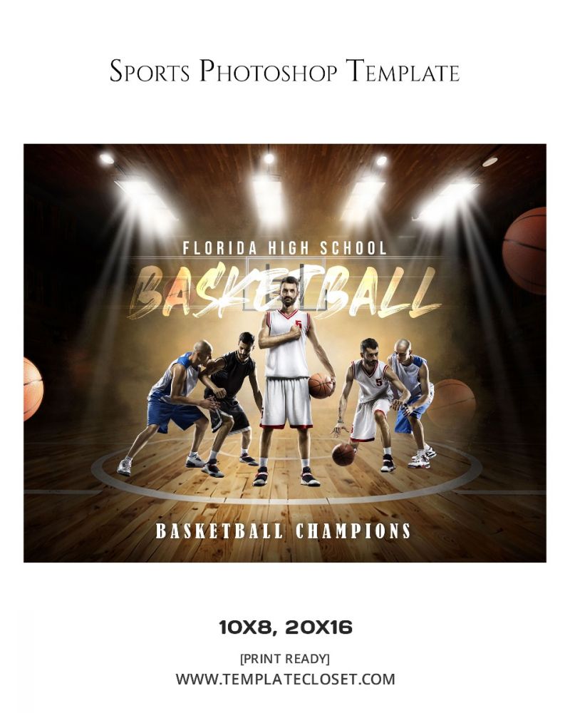 Fully Customized Softball Photography Template