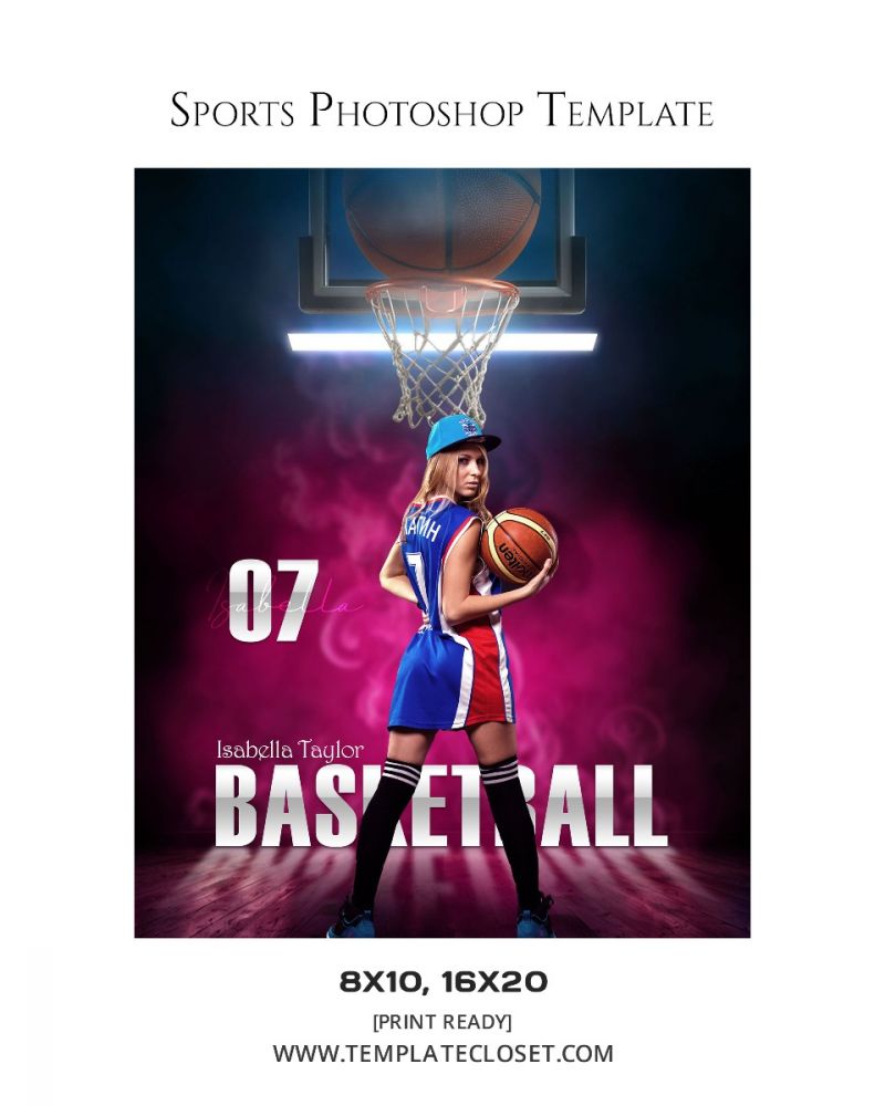 Fully Customized Softball Photography Template
