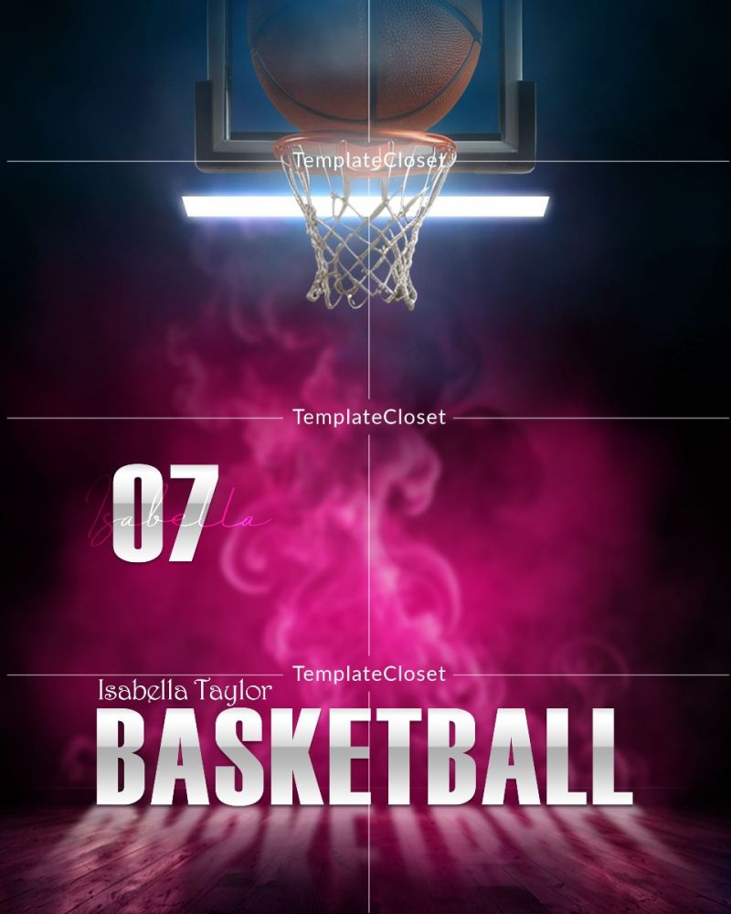 Fully Customized Basketball Light Effect Photography Template